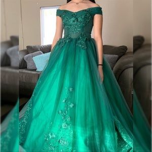 Green prom dress